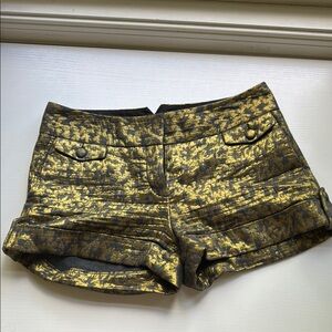 Express size 0 Gold and Black Women's Shorts